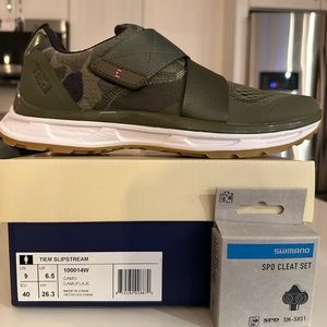 Tiem Cycling Shoe - Slipstream - Camo - with SPD Cleats